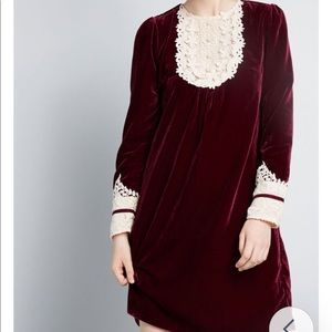 ModCloth x Anna Sui Charisma Calls Velvet Dress